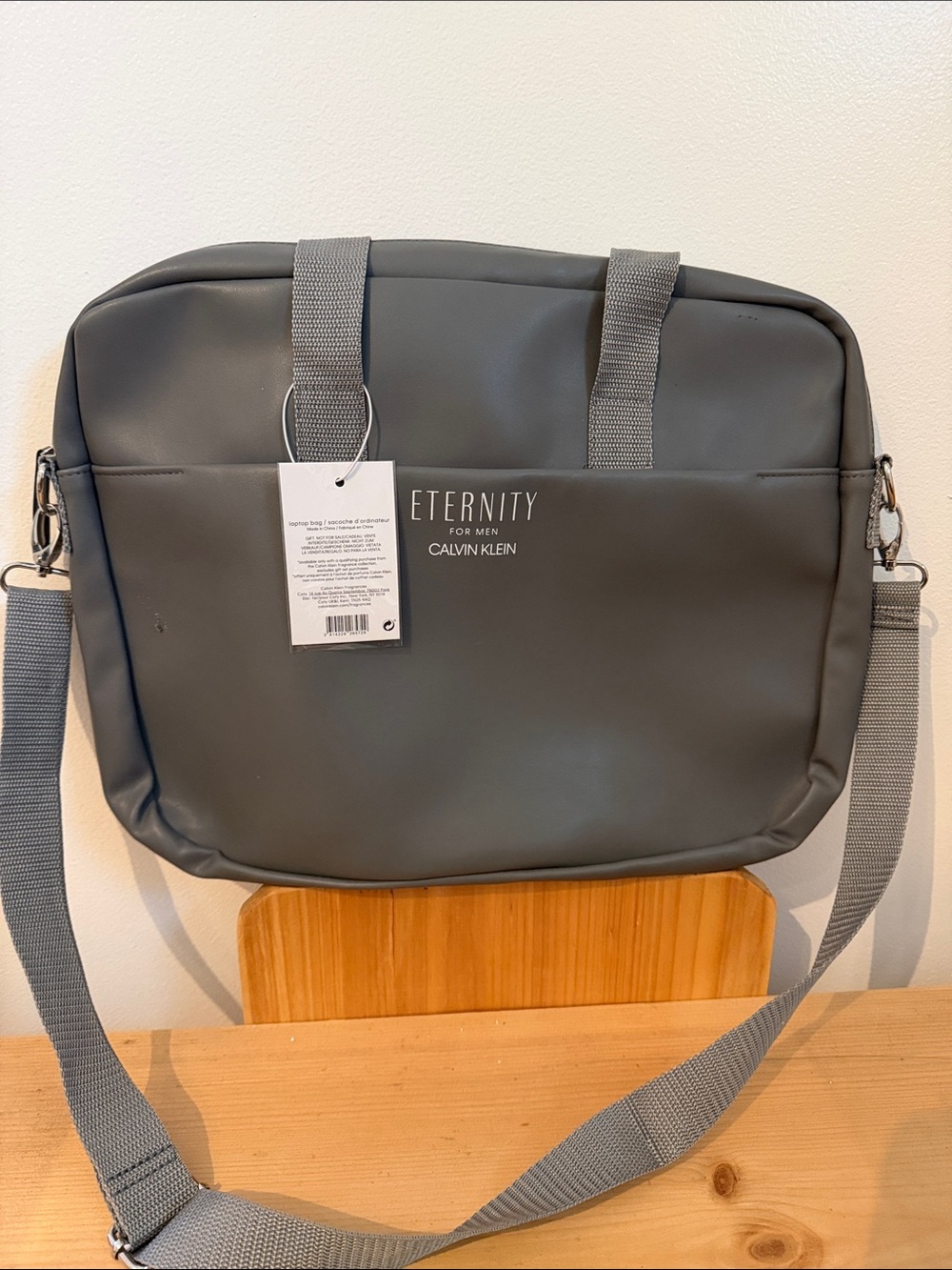 Calvin Klein Gray Eternity Messenger Bag